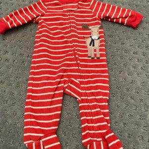 Set of 2 Carter’s fleece footie zip up pjs